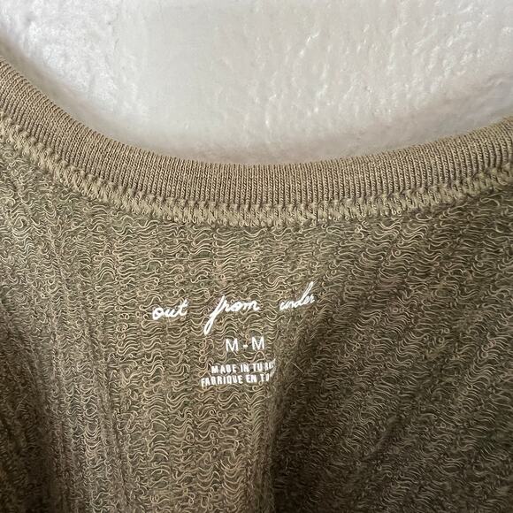 NEW Urban Outfitters Out From Under Brami Ribbed Cropped Tank Top Green Women M - Picture 7 of 8